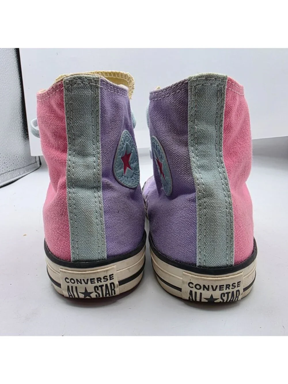 Converse All Star Kids High Tops 3 Pink Yellow Purple Shoes Classic Design